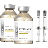 Silk Peptide Intensive Lifting Ampoule, Deep Collagen Silk Peptide Intensive Lifting Ampoule Serum Korean Anti Aging Serum for Face Tightening and Lifting,Smoothing, Hydrating (2pc*50ML)