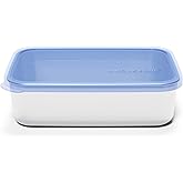 U Konserve Stainless Steel Rectangle Food Storage Bento Box Container, Leak Proof Silicone Lid Dishwasher Safe - Plastic Free, (45oz Cosmic Blue)