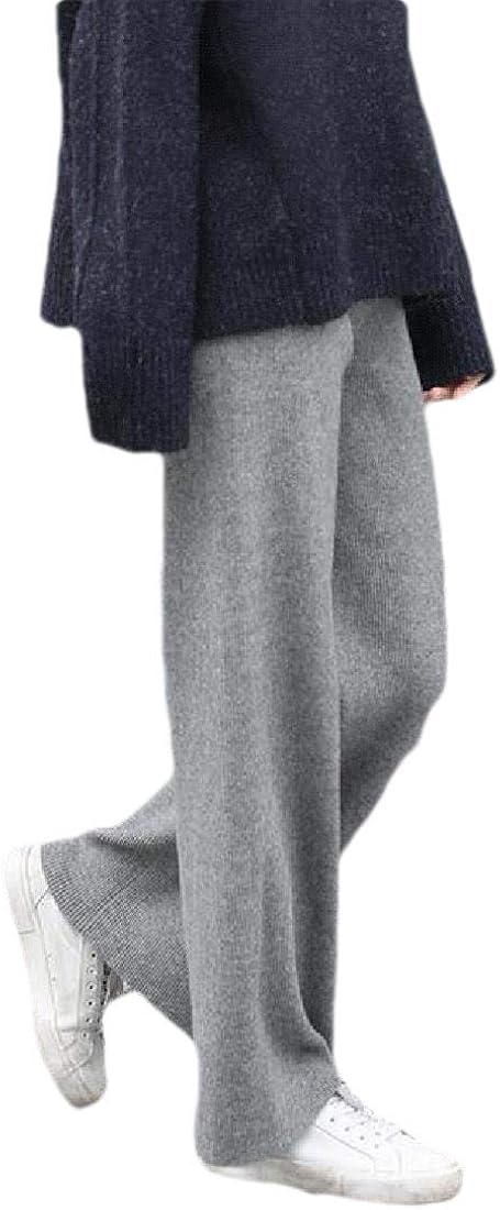 Kaschmir Damen Anzug Set - Koreanischer Strickpullover Mit Weiten Hosen