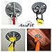 AbraFit® Wall/Ceiling Mount for Suspension Straps Crossfit Olympic Rings, Body Weight Strength Training Systems, Yoga Swings Hammocks, Boxing Equipment, Battle Ropes (Grey)