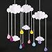 Baby Shower Party Decorations, Baby Room Decor Kids Room Decorations for girls - DIY 3D Cloud Waterdrop Window Hangings Garland for Home Decorators by Azude
