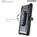 COVRWARE [Aegis Series] case Compatible with ZTE ZMAX PRO/ZTE Carry, with Built-in [Screen Protector] Heavy Duty Full-Body Rugged Holster Armor Case [Belt Swivel Clip][Kickstand], Black