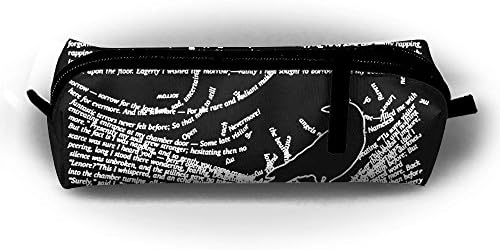 The Raven By Edgar Allan Poe Children Pencil Case Zipper Pen Pouch Printing Student Small Pen Bag Rectangular Pouch