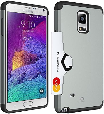 Galaxy Note4 Golf Fit Case Using Card Holder and Cradle (Silver)