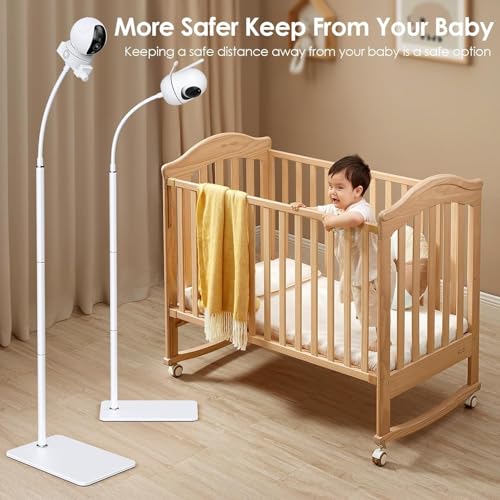 Dsocool 180cm Baby Monitor Floor Stand Holder Compatible with Infant Optics, Hello Baby, Nanit Floor Stand, Motorola, Vava, Baby Monitor Mount for 1/4'' Screw, Adjustable & Universal Mount