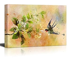 Canvas Wall Art Beautiful Abstract Flowers...