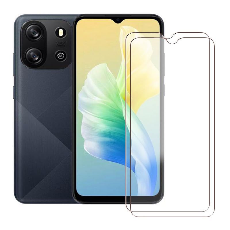 BUNAL for Oscal Flat 1C (6.56") Screen Protector (2 Pack), 9H Hardness Tempered Glass, Anti-Scratch Anti-Fingerprint Tempered Glass Film