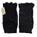 FAYBOX Women's Short Leg Warmer Crochet Boot Cover (Short Black)