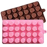 Cake Mould,Hunzed Emoji Face Silicone Chocolate Sugar Candy Soap Cake Mold Decorating Tool Baking Mold