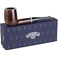 Savinelli Arcobaleno Brown 111 KS - Colorful Hand Crafted Wood Pipes, Handmade Briar Pipe From Italy, 6mm, Straight Billiard