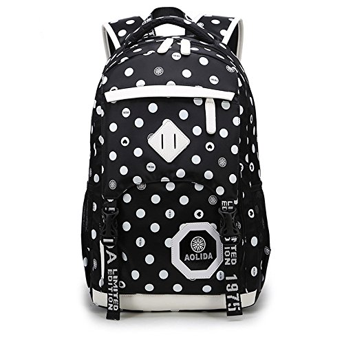 Find A Cool Black And White Polka Dot Backpack Seasonal Holiday Guide