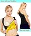 Funnygirl Women's Body Shaper Hot Sweat Workout Tank Top Slimming Vest Tummy Fat Burner Neoprene Shapewear for Weight Loss No Zipper Black/Yellow