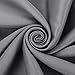 BALICHUN 2 Panels Blackout Curtains Thermal Insulated Grommets Darkening Drapes for Bedroom/Living Room (Space Grey, W52 x L63)