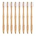 Natural Bamboo Toothbrush [8-Pack] Soft BPA Free Nylon Bristles & Individually Numbered Manual Toothbrushes by MitButy