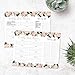 Hadley Designs - Pink Floral Weekly Meal Planning Calendar Grocery Shopping List Magnet Pad for Fridge, Magnetic Family Pantry Food Menu Board Organizer, Refrigerator Eat Dinner Notepad