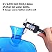 Ohuhu 2L Hot Water Bottle Transparent Classic Bottle with Knitted Cover for Pain Relief Hot Therapy Blue Hot Water Bottles, 2000ml 68oz
