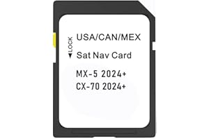 Upgraded Navigation SD Card Compatible with 2025-2026 CX-50/3 / CX-30 / CX-70, 2024-2026 MX-5, USA/CAN/MEX Maps