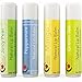 Natural Lip Balm For Women And Men Flavored Lip Repair Treatment For Dry Lips Therapeutic Lip Remedy for Cracked Chapped Lips Four Flavor Multipack With Aloe Vera Shea Butter And Antioxidant Vitamin E