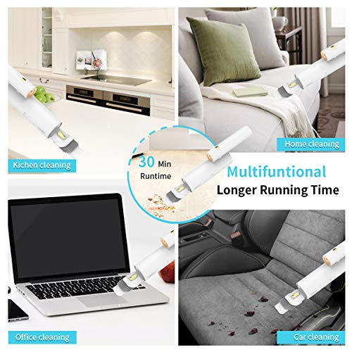 Car Vacuum, YANTU Cordless Handheld Vacuum 8000PA Strong Power Suction