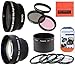 Deluxe Lens Kit for Panasonic LUMIX DMC-LX7 Digital Camera Includes 52mm 3PC Filter Kit + 4PC (+1 +2 +4 +10) Close Up Filter Set + 52mm 2X Telephoto Lens + 52mm 0.43x Wide Angle Lens with Macro Filter Adapter + More!!