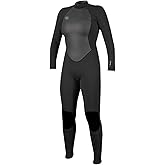O'Neill Women's Reactor-2 3:2mm Back Zip Full Wetsuit, Lightweight Warmth and Flexibility for All Water Activities