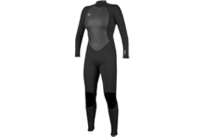 O'Neill Women's Reactor-2 3:2mm Back Zip Full Wetsuit, Lightweight Warmth with Good Flexibility for Surfing, Paddleboarding, Kayaking