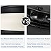 Nasibo Car Steering Wheel Cover,Breathable,Anti- Slip,Elegant,Great Hand Feel Ultrafine Fiber Leather for Universal 15 inch Middle Size Black