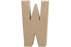 Creativ 20.5 cm 1-Piece Papier Mache Letter W