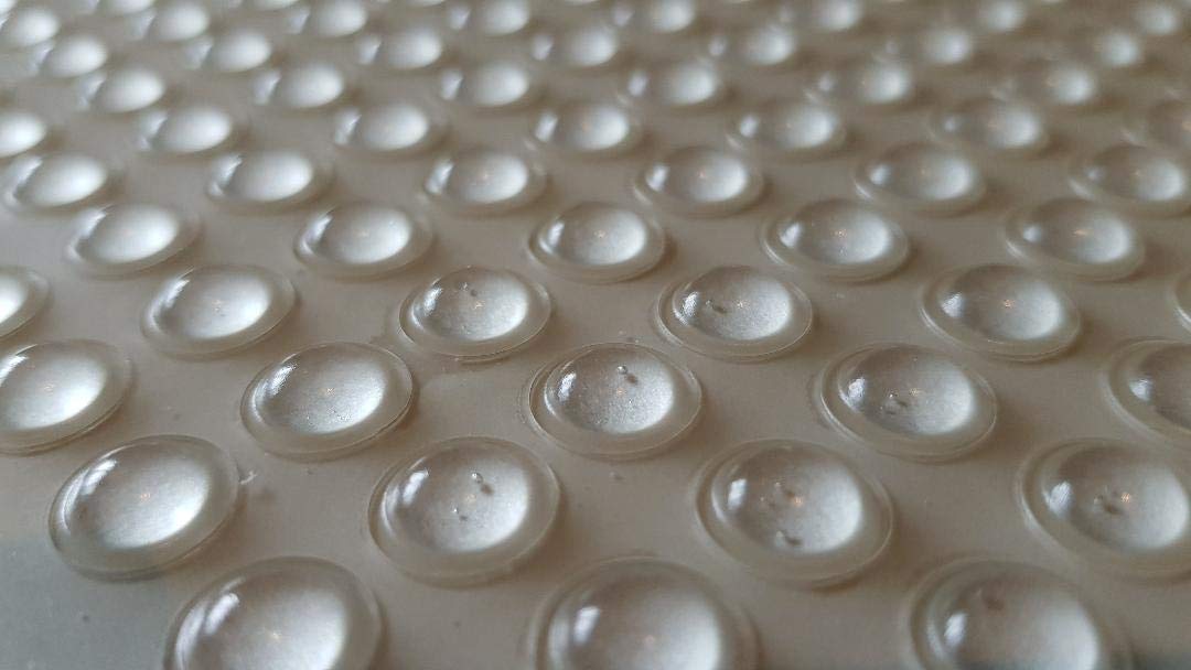 Buffer Pad Self Adhesive Rubber Gel Button Furniture Pads, Drawers, Glass Table Top etc. 10mm Wide Pack of 24pcs