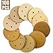 LotFancy 5 Inch 5 Holes Sanding Discs - 100PCS 60 80 120 180 220 320 400 600 800 1000 Grit Assorted Sandpaper, Random Orbital Sander Sandpaper, Hook and Loop Round Sand Paper