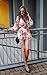 Choies Women's Floral Print Long Sleeves Romper Playsuit Jumpsuit