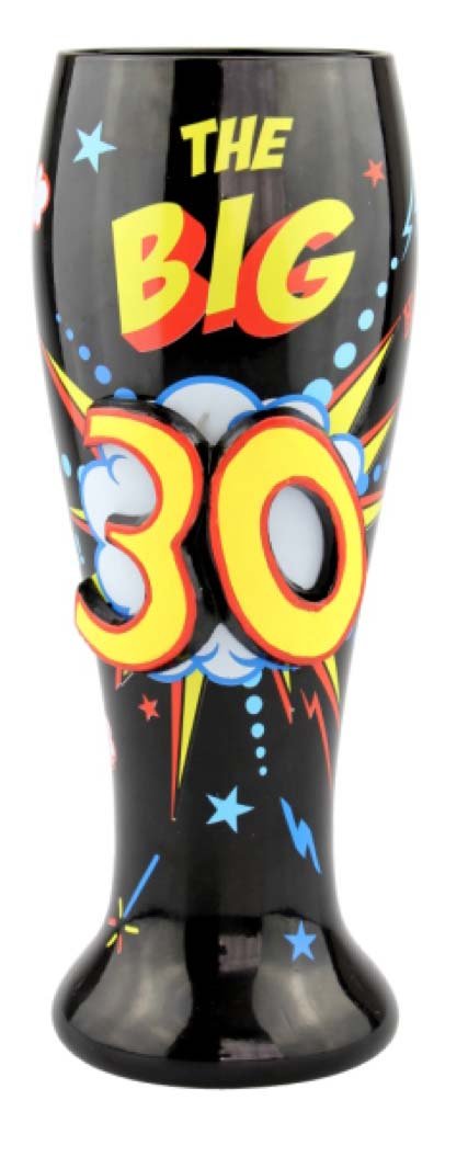 Top Shelf 30th Birthday Beer Glass - Holds 700ml