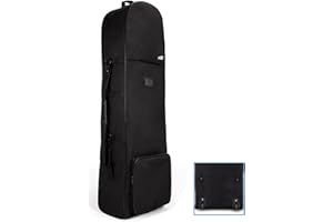 Golf Travel Bag with Wheels Golf Travel Case for Airline, Foldable with Bar Casters Wear-Resistant Golf Bag Cover High Densit