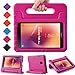 BMOUO Kids Case for Samsung Galaxy Tab A 8.0 2017 (SM-T385 / T380) - Light Weight Shockproof Protective Handle Stand Kids Case Cover for Samsung Galaxy Tab A 8.0 inch 2017 T380 T385 Tablet - Rose