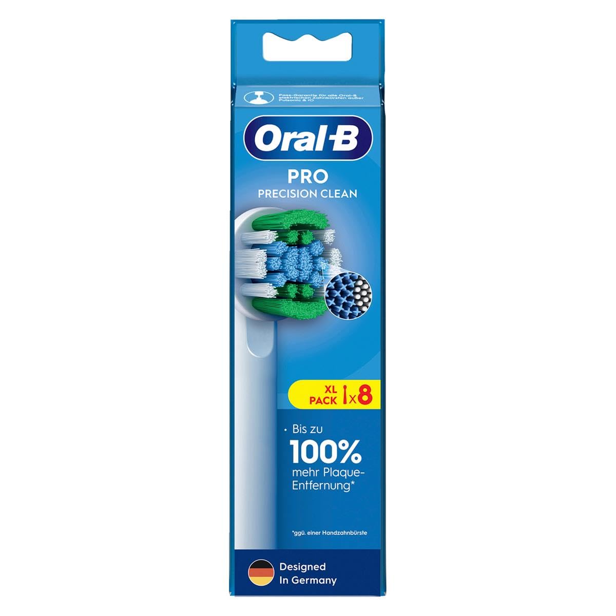 Oral-B Pro Precision Clean - Original Replacement Toothbrush Heads for Electric Toothbrush - Teeth Cleaning, Replacement Brushes with Innovative X Bristles, Toothbrush Attachment, Designed in Germany