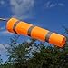 CrocSee Outdoor Orange Rip-Stop Windsock Wind Sock Windsocks Indicator with Reflective Belts Length(60