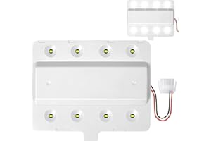 TERGTIRY W11043011 Refrigerator LED Light Module W10866538 AP6047972 PS12070396 Compatible with Whirlpool Amana Ikea Kenmore Maytag Fridge Light Replacement