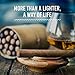 Hemp Wick Lighter 2 Pack Wrapper, Includes 8FT Hemp Wick by Hemplights USA (Black/White)