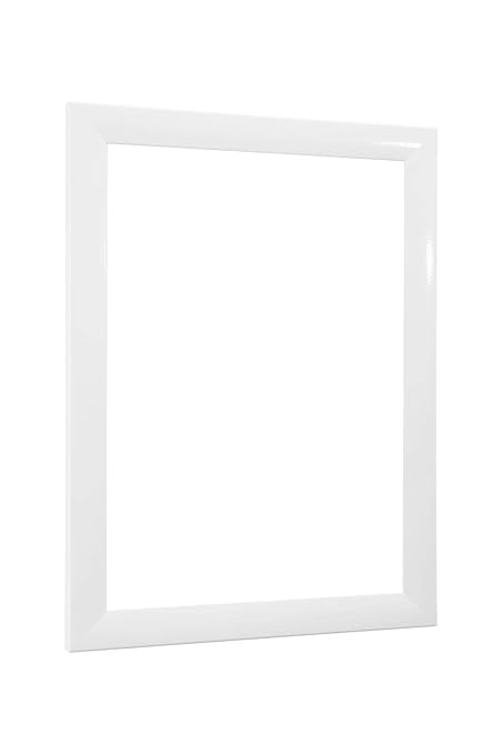 NiRa35-Top Bilderrahmen 37.5x98 cm in Weiß Hochglanz mit Antireflex-Acrylglas