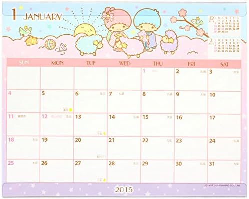 Amazon リトルツインスターズ キキララ カレンダー 15年 卓上カレンダー 15 おもちゃ おもちゃ