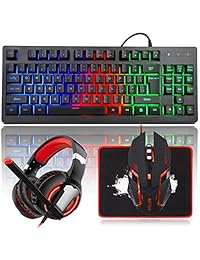 MFTEK RGB Combo de teclado y ratón para juegos