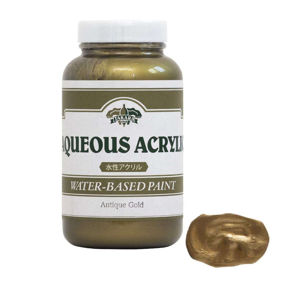 水性塗料 ゴールド・メタリックシリーズ (500g, AntiqueGold アンティークゴールド) タカラ塗料 の商品画像