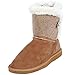 Coshare Women's Suede PU UGG-style Bailey Button Classic Short Mini Boots