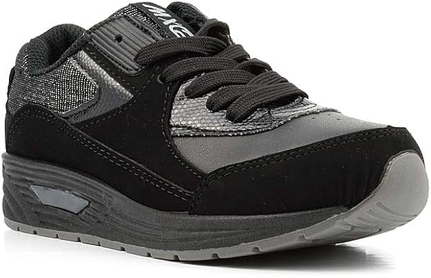 Mädchen Turnschuhe Mädchen Glitzer Turnschuhe Freizeitschuhe Damen Turnschuhe Schwarz Größe 38 ...