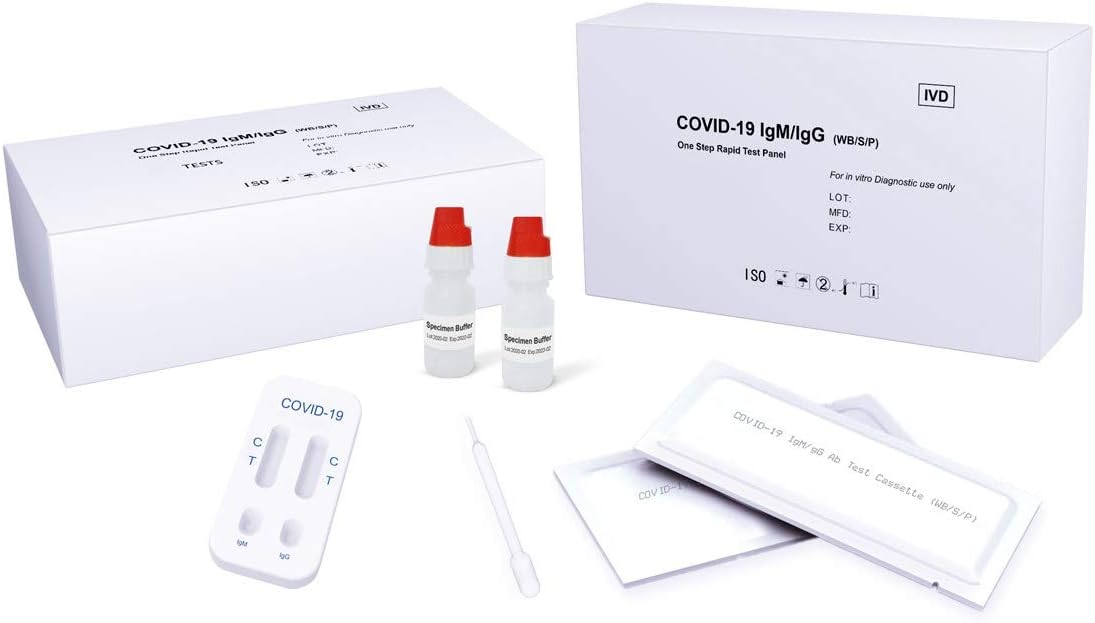 Rapid CoronaVirus Test Kit for Human Immunoglobulin Antigen Detection of IgM and IgG in your Blood - Finger Prick Home Virus Test Kit 15 Minute Corona Virus SARS COVID-19 nCoV FLU Dengue West-Nile (3)