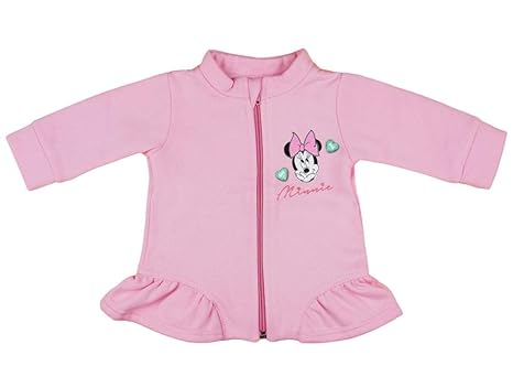 Minnie Mouse Freizeitjacke Baby Mädchen Sweat-Jacke, Mantel aus Baumwolle von der Disney Baby Kollektion