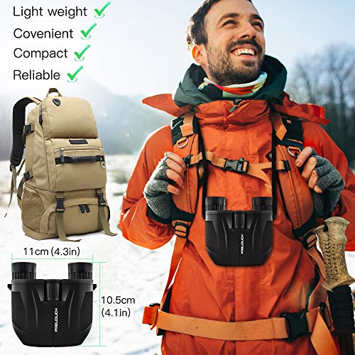 Jumelles Compactes Visionary 10x25 DX Camouflage - Léger, Anti-éblouissement, Garantie 10 Ans