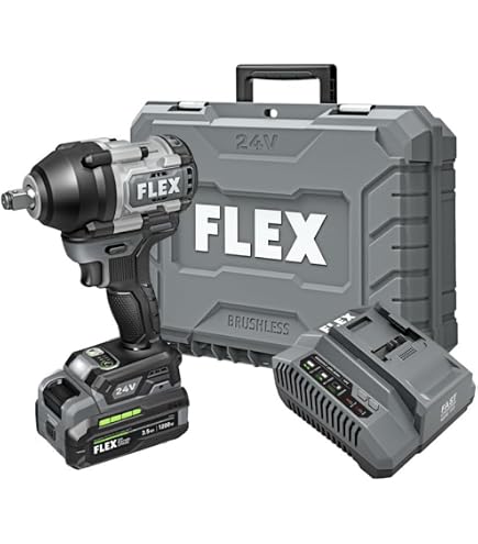 FLEX 24V Brushless Cordless 1/2-Inch 750 Ft-Lbs Mid-Torque Impact
