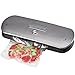 Vacuum Sealer Machine for Dry & Moist Foods Preservation Automatic Vacuum Sealing System, Intelligent LED Indicator Lights, Manual Inching Function with Starter Kit- KitchenBoss (Stainless steel)