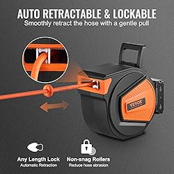 VEVOR Retractable Air Hose Reel, 3/8 IN x 50 FT